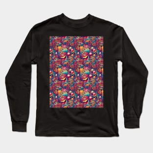 Faces of the Psychedelic Realm Long Sleeve T-Shirt